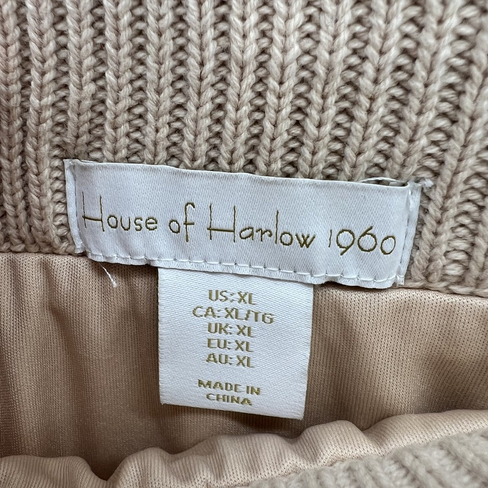 House of Harlow 1960 Crochet Midi Skirt Size XL Boho Festival Coconut Girl - Picture 3 of 9